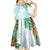 Polynesia Kid Short Sleeve Dress Sharks Duo Tropical Turquoise