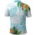 Polynesia Polo Shirt Sharks Duo Tropical Turquoise