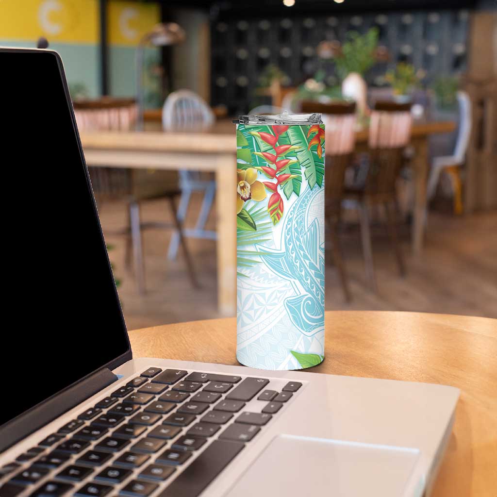 Polynesia Skinny Tumbler Sharks Duo Tropical Turquoise