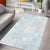 Polynesia Area Rug Sharks Duo Tropical Off White