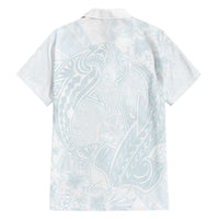 Polynesia Family Matching Tank Maxi Dress and Hawaiian Shirt Sharks Duo Tropical Off White LT7 - Polynesian Pride