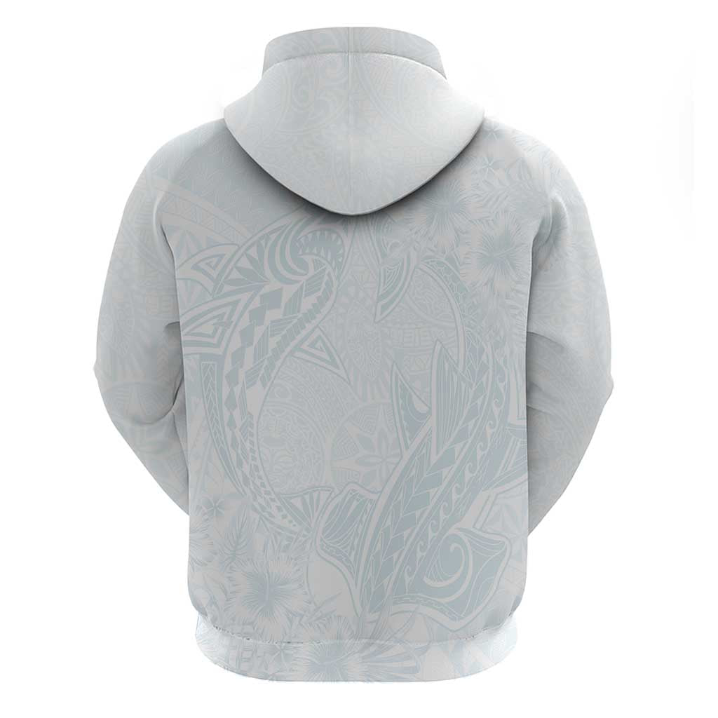 Polynesia Hoodie Sharks Duo Tropical Off White