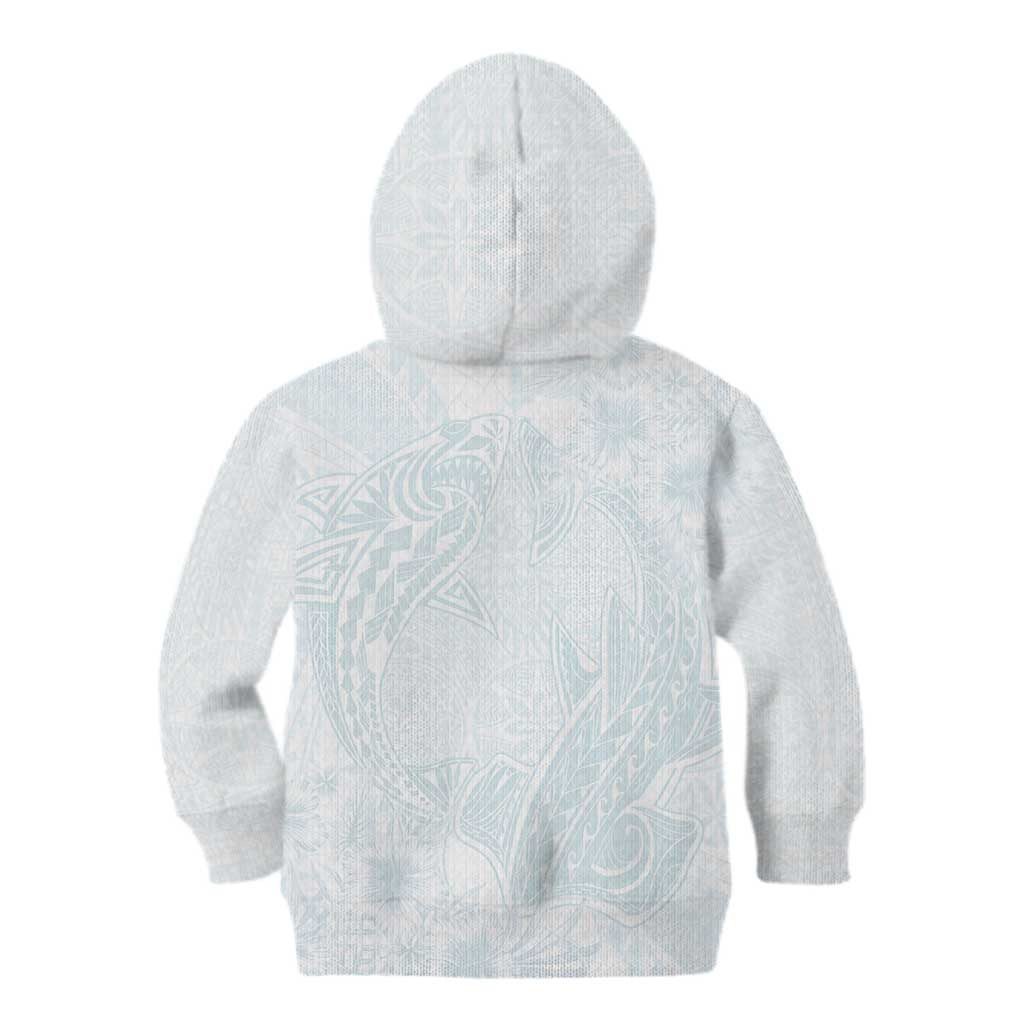 Polynesia Kid Hoodie Sharks Duo Tropical Off White