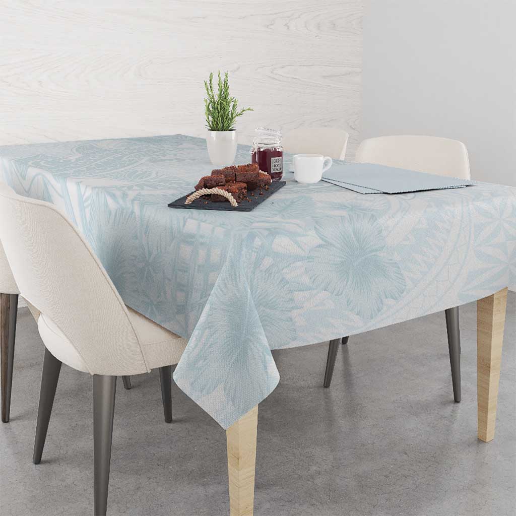 Polynesia Tablecloth Sharks Duo Tropical Off White