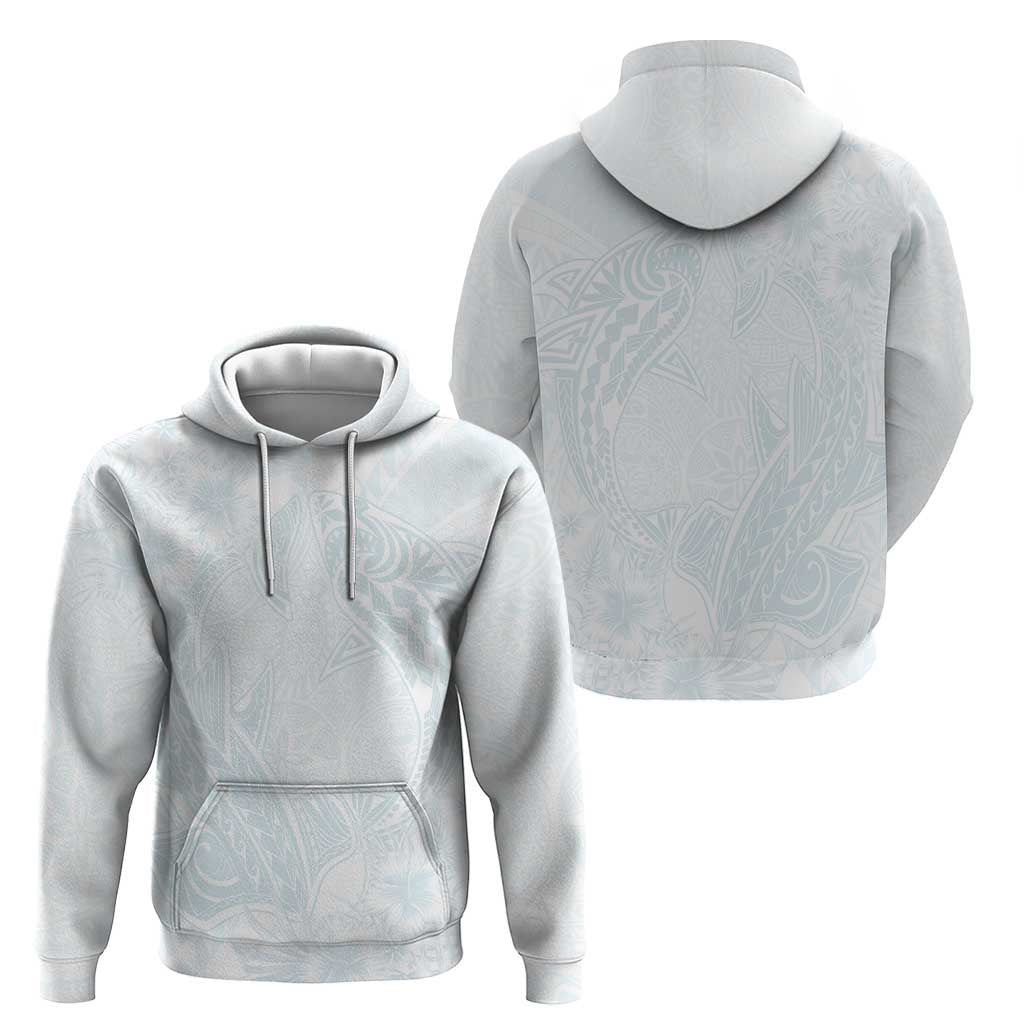 Polynesia Zip Hoodie Sharks Duo Tropical Off White LT7 - Polynesian Pride
