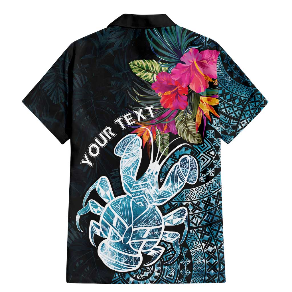 Niue Personalised Family Matching Mermaid Dress and Hawaiian Shirt Hiapo Mix Coconut Crab