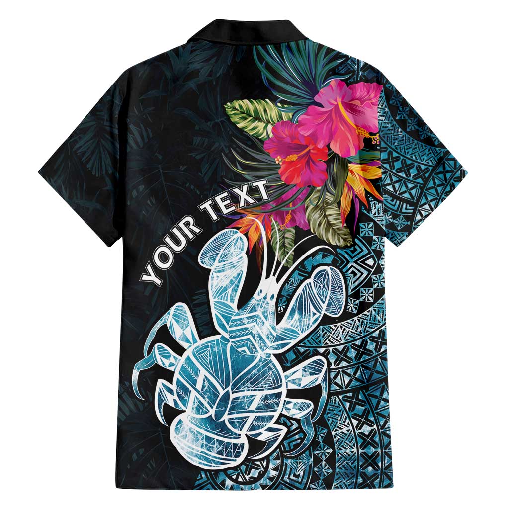 Niue Personalised Hawaiian Shirt Hiapo Mix Coconut Crab