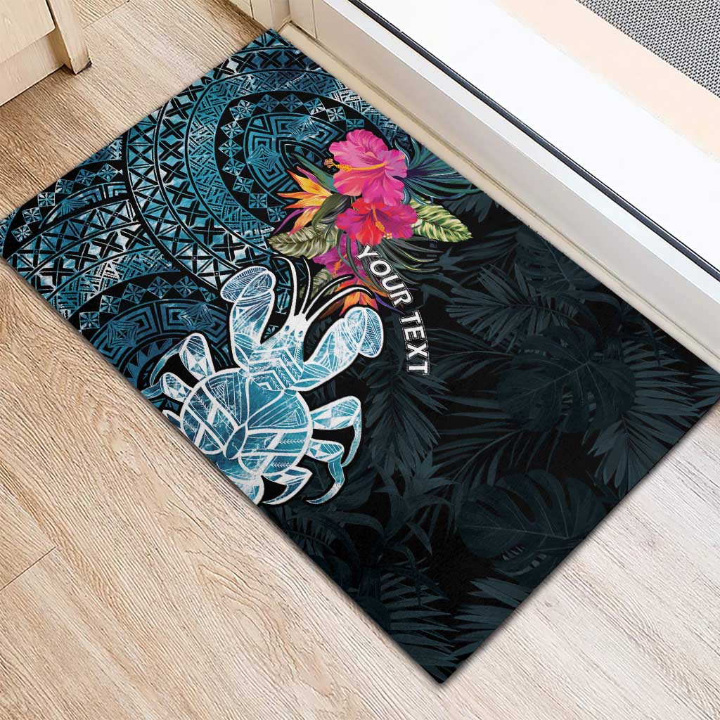 Niue Personalised Rubber Doormat Hiapo Mix Coconut Crab