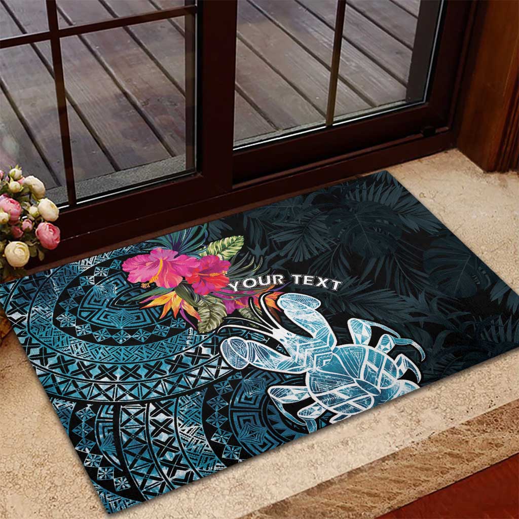 Niue Personalised Rubber Doormat Hiapo Mix Coconut Crab