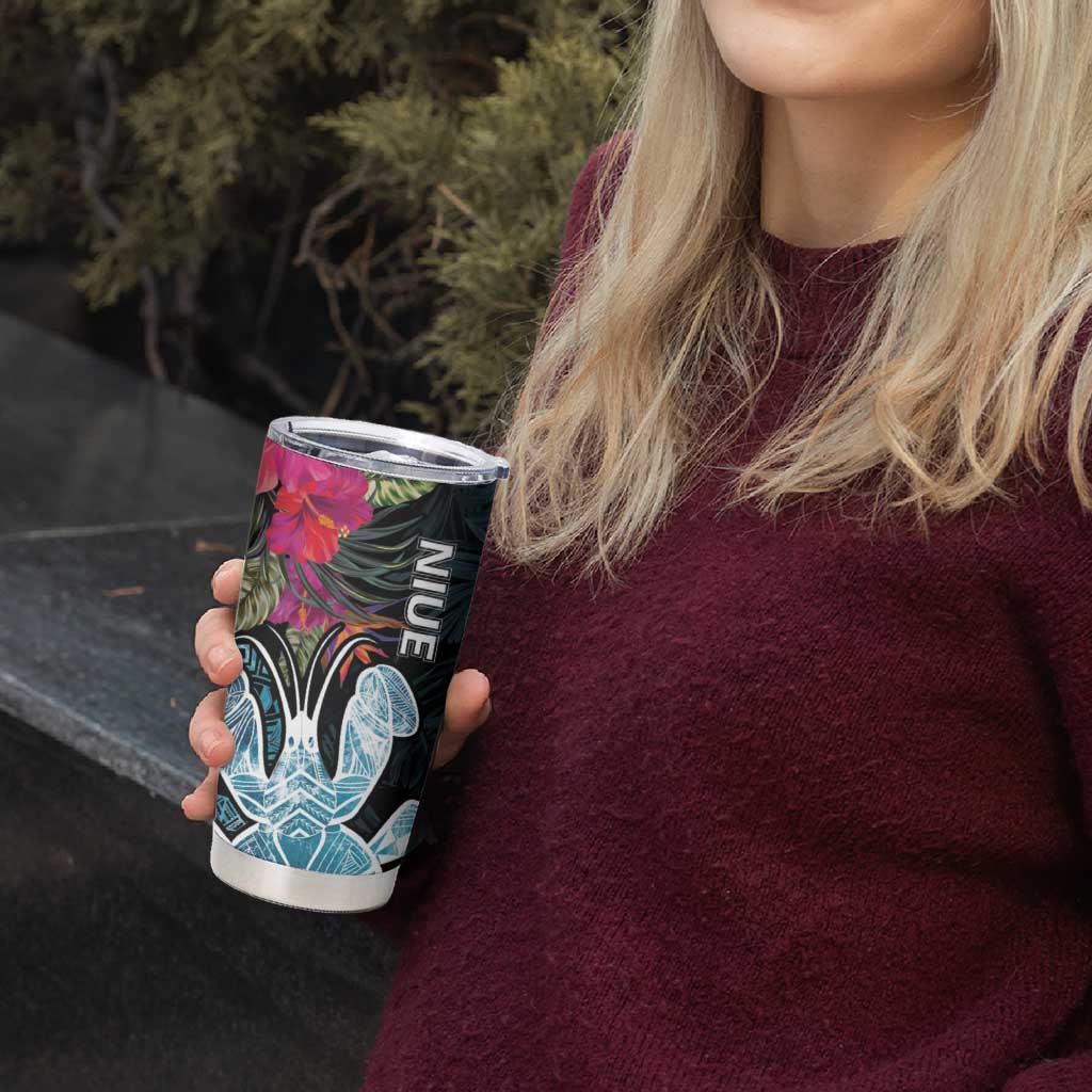 Niue Tumbler Cup Hiapo Mix Coconut Crab