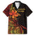 Niue Fakaalofa Atu Personalised Family Matching Mermaid Dress and Hawaiian Shirt Whale Hiapo Fiery Motif