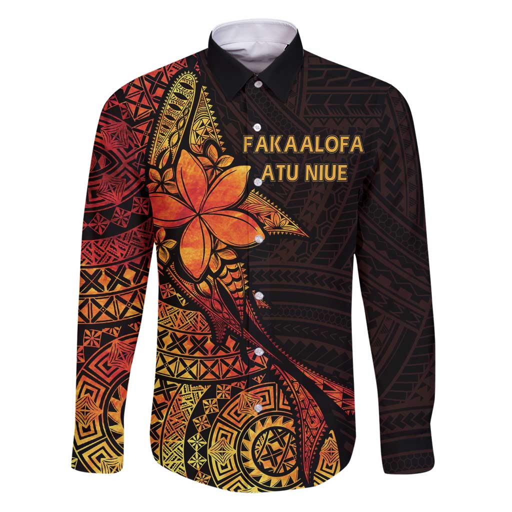 Niue Fakaalofa Atu Personalised Family Matching Puletasi and Hawaiian Shirt Whale Hiapo Fiery Motif