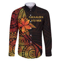 Niue Fakaalofa Atu Personalised Family Matching Puletasi and Hawaiian Shirt Whale Hiapo Fiery Motif