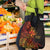 Niue Fakaalofa Atu Personalised Grocery Bag Whale Hiapo Fiery Motif