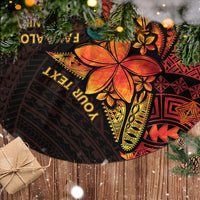Niue Fakaalofa Atu Tree Skirt Whale Hiapo Fiery Motif LT7 - Polynesian Pride