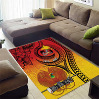 Papua New Guinea 50 Years Area Rug Motuan Motifs