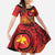 Papua New Guinea 50 Years Kid Short Sleeve Dress Motuan Motifs