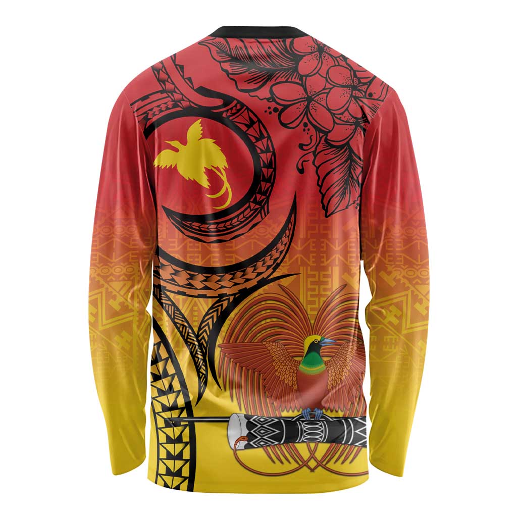 Papua New Guinea 50 Years Long Sleeve Shirt Motuan Motifs