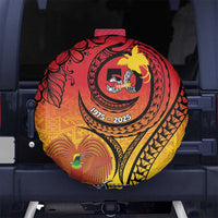 Papua New Guinea 50 Years Spare Tire Cover Motuan Motifs LT7 No hole Colorful - Polynesian Pride