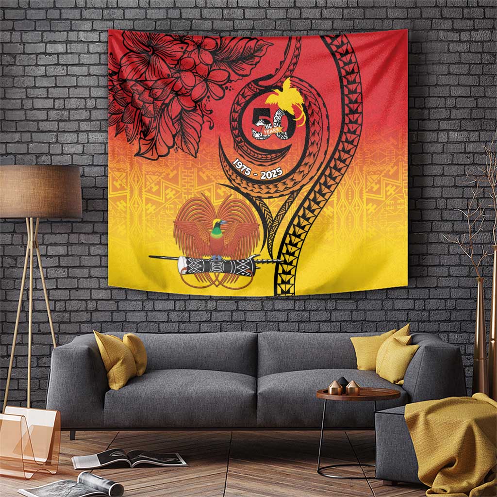 Papua New Guinea 50 Years Tapestry Motuan Motifs