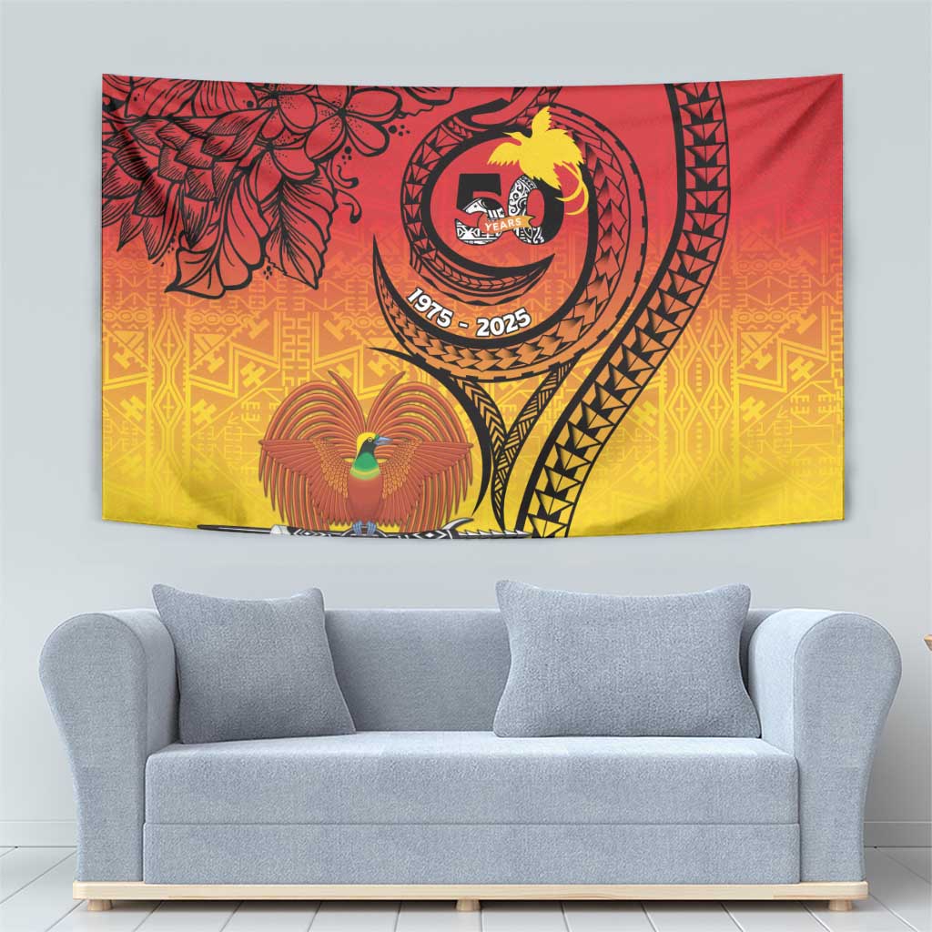 Papua New Guinea 50 Years Tapestry Motuan Motifs