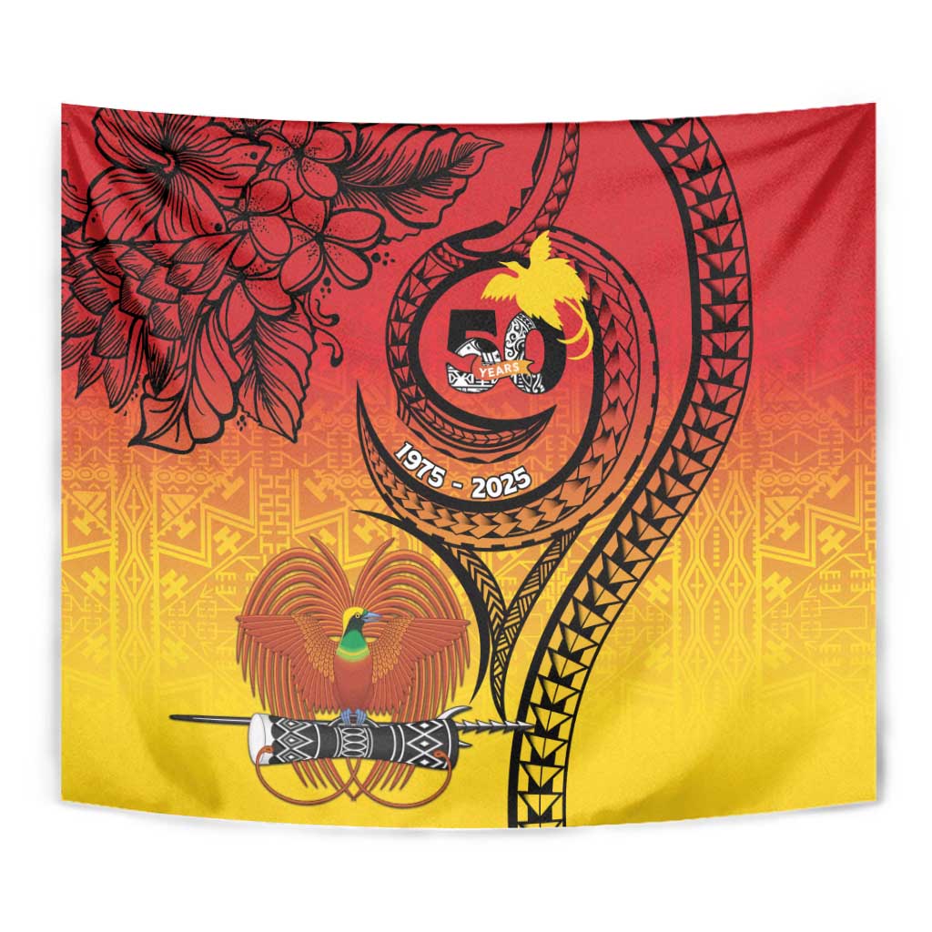 Papua New Guinea 50 Years Tapestry Motuan Motifs