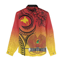 Papua New Guinea 50 Years Women Casual Shirt Motuan Motifs