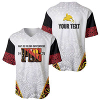 Personalized Papua New Guinea Baseball Jersey Hapi De bilong Indipendens PNG