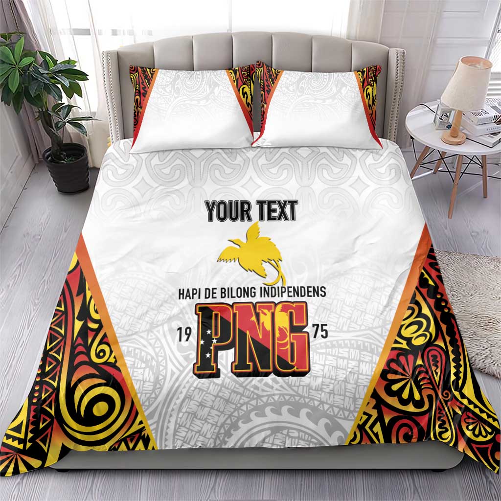 Personalized Papua New Guinea Bedding Set Hapi De bilong Indipendens PNG