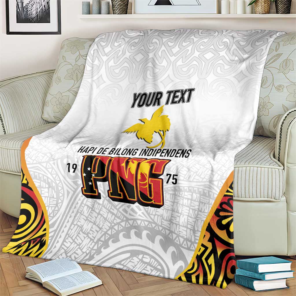Personalized Papua New Guinea Blanket Hapi De bilong Indipendens PNG