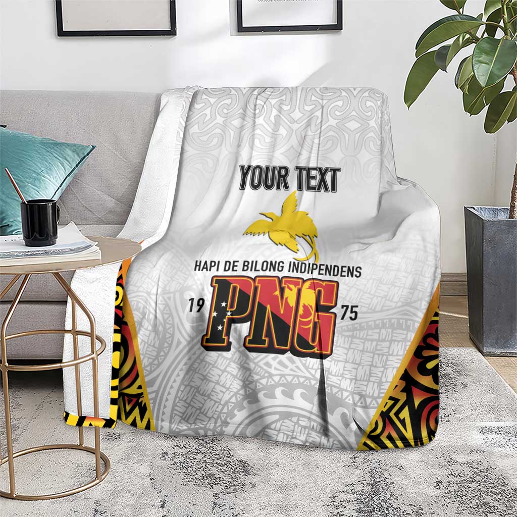 Personalized Papua New Guinea Blanket Hapi De bilong Indipendens PNG
