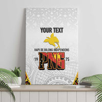 Personalized Papua New Guinea Canvas Wall Art Hapi De bilong Indipendens PNG