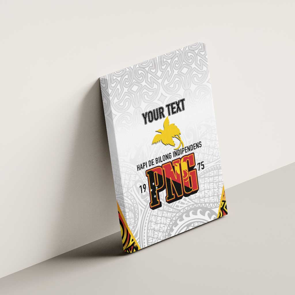 Personalized Papua New Guinea Canvas Wall Art Hapi De bilong Indipendens PNG