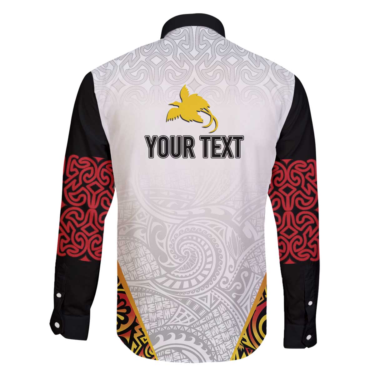 Personalized Papua New Guinea Family Matching Off The Shoulder Long Sleeve Dress and Hawaiian Shirt Hapi De bilong Indipendens PNG