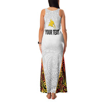 Personalized Papua New Guinea Family Matching Tank Maxi Dress and Hawaiian Shirt Hapi De bilong Indipendens PNG