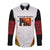 Personalized Papua New Guinea Long Sleeve Button Shirt Hapi De bilong Indipendens PNG