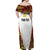 Personalized Papua New Guinea Off Shoulder Maxi Dress Hapi De bilong Indipendens PNG
