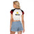 Personalized Papua New Guinea Raglan Cropped T Shirt Hapi De bilong Indipendens PNG