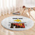 Personalized Papua New Guinea Round Carpet Hapi De bilong Indipendens PNG