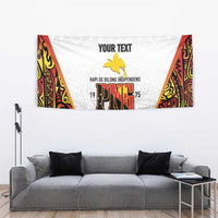Personalized Papua New Guinea Tapestry Hapi De bilong Indipendens PNG