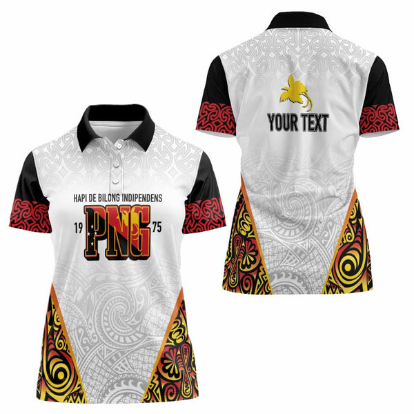 Home / Products / Personalized Papua New Guinea Women Polo Shirt Hapi ...