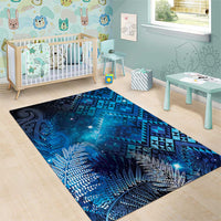 Aotearoa Taniko Matariki Area Rug Cosmic Blue LT7 - Polynesian Pride