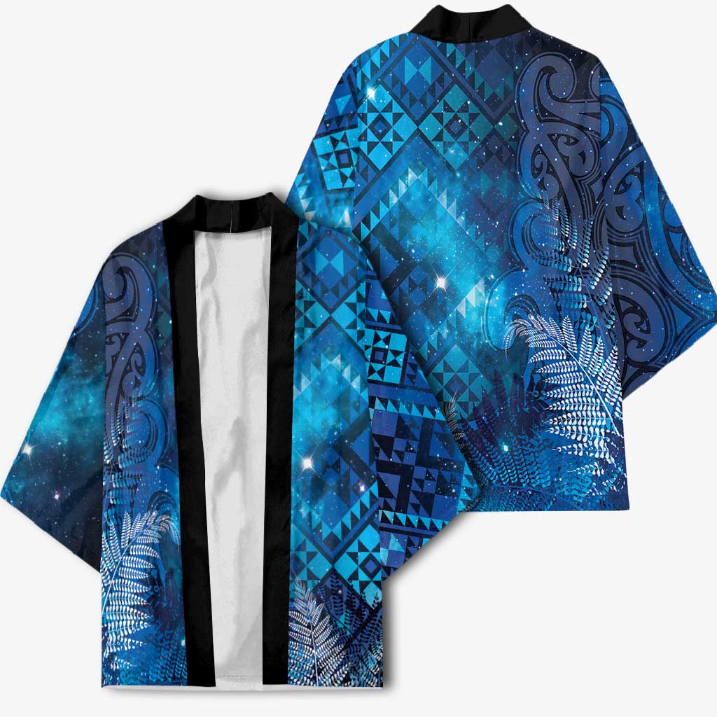 Aotearoa Taniko Matariki Kimono Cosmic Blue LT7 - Polynesian Pride