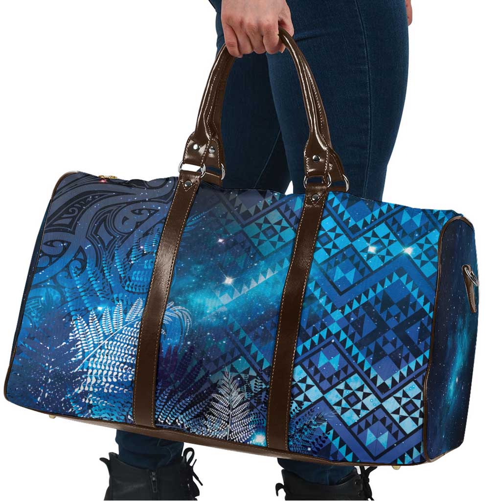Aotearoa Taniko Matariki Travel Bag Cosmic Blue