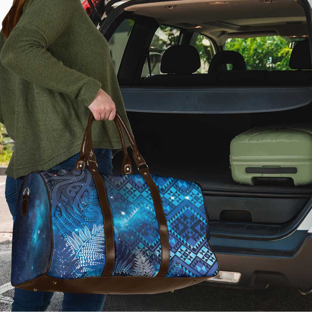 Aotearoa Taniko Matariki Travel Bag Cosmic Blue
