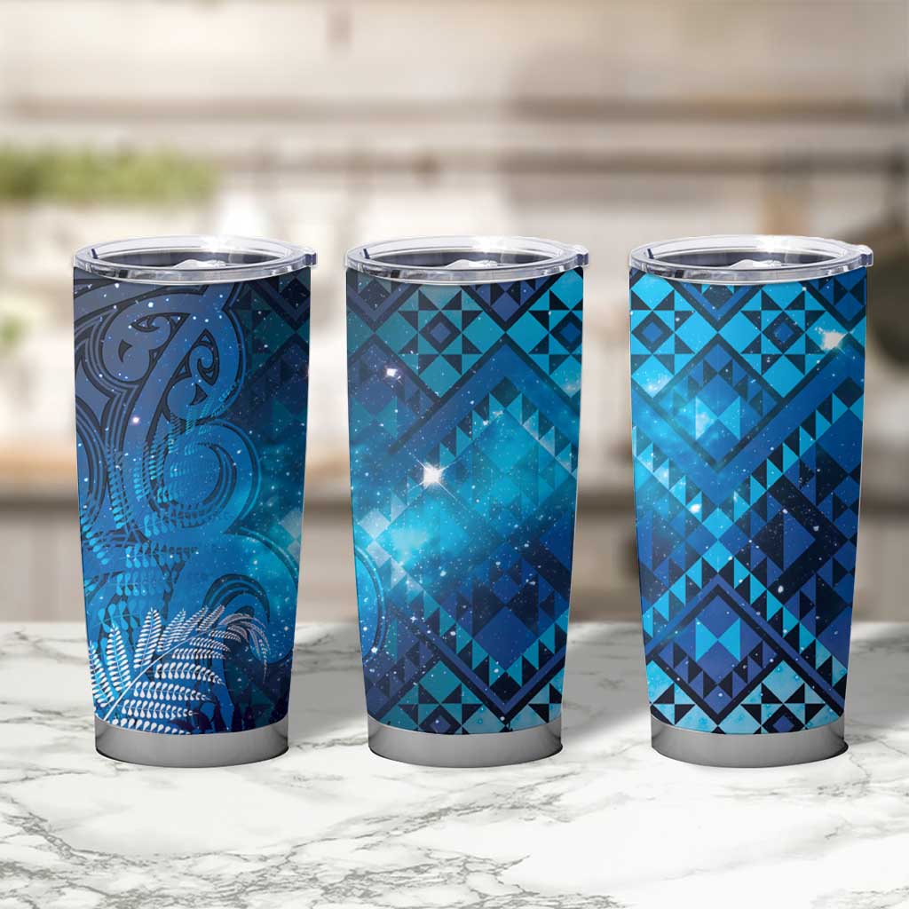 Aotearoa Taniko Matariki Tumbler Cup Cosmic Blue