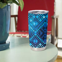 Aotearoa Taniko Matariki Tumbler Cup Cosmic Blue