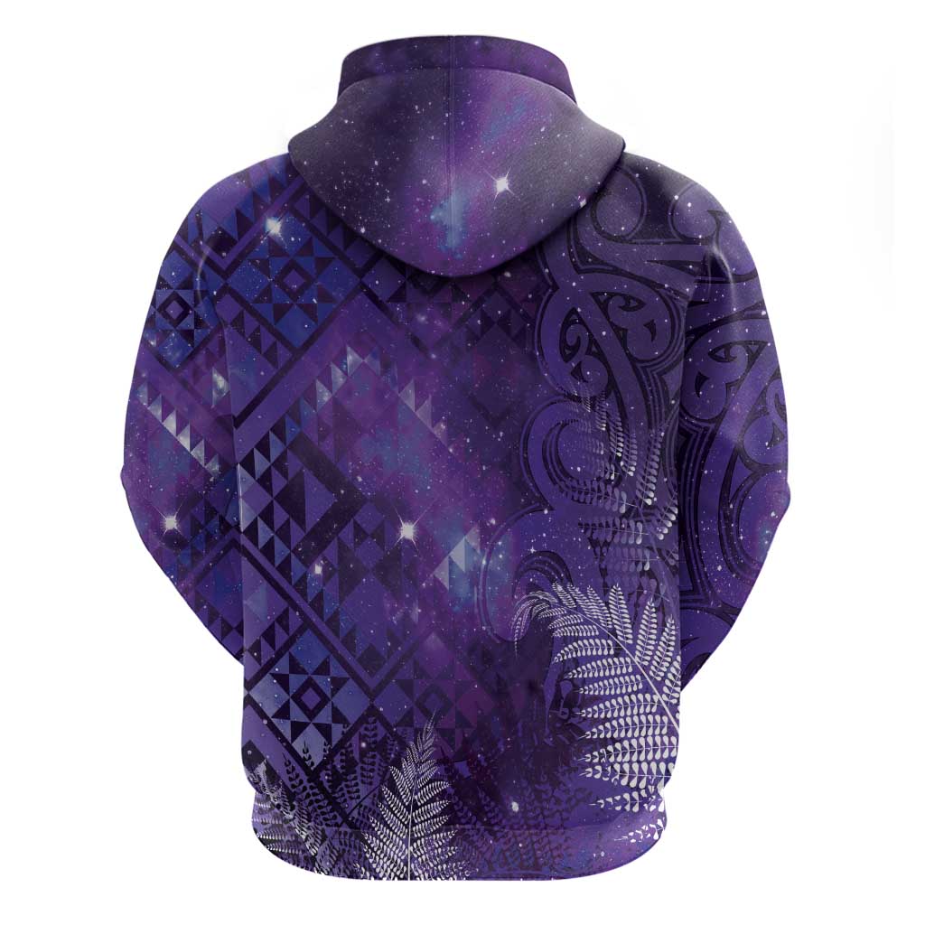 Aotearoa Taniko Matariki Hoodie Cosmic Violet LT7 - Polynesian Pride