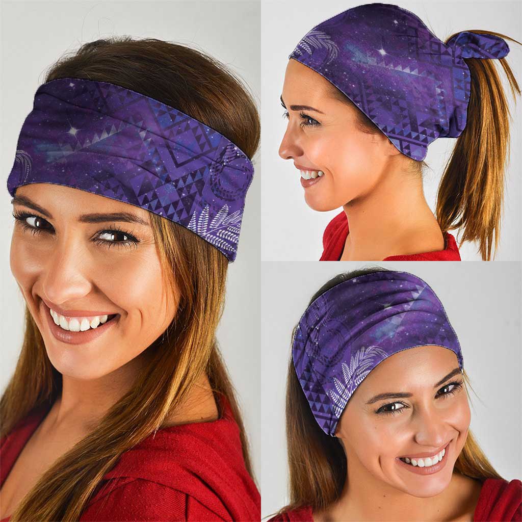 Aotearoa Taniko Matariki Neck Gaiter Cosmic Violet LT7 - Polynesian Pride