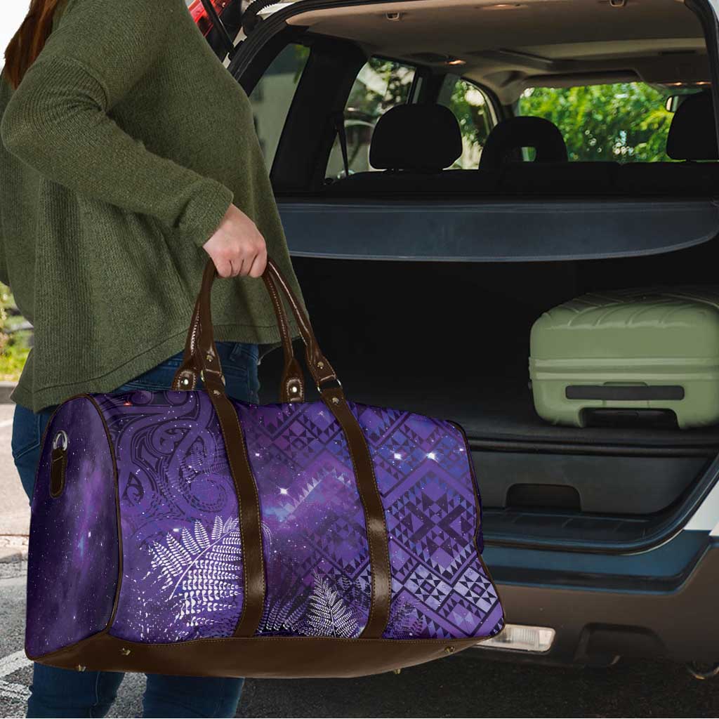Aotearoa Taniko Matariki Travel Bag Cosmic Violet